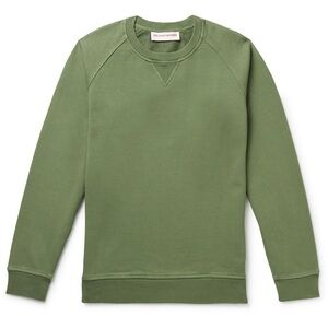 Orlebar Brown Bingham Cotton Jersey Sweatshirt Green